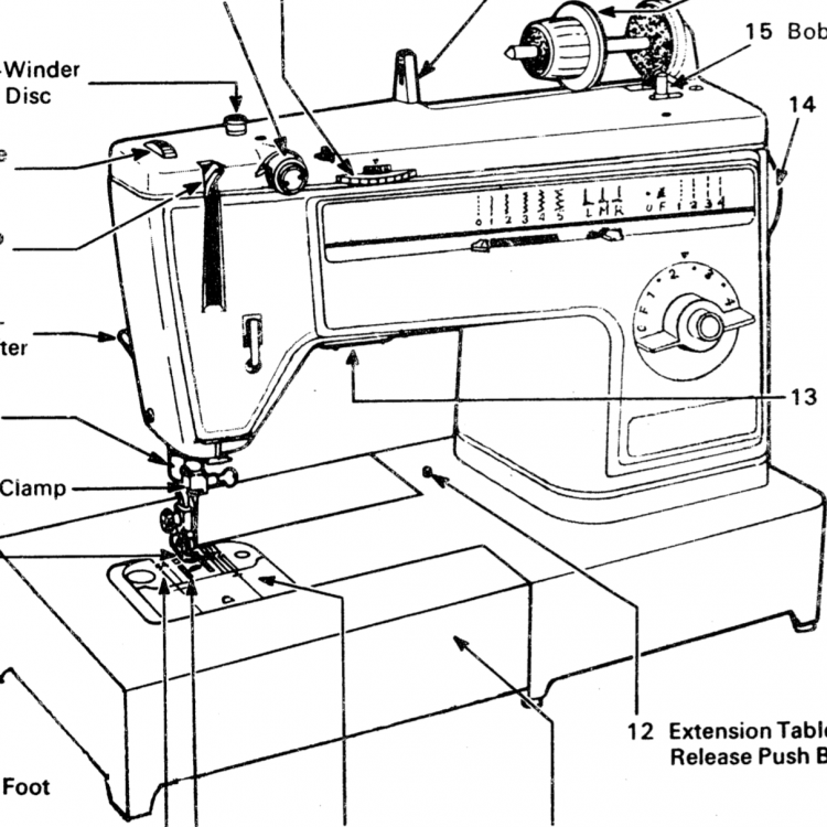 universal brand sewing machine parts