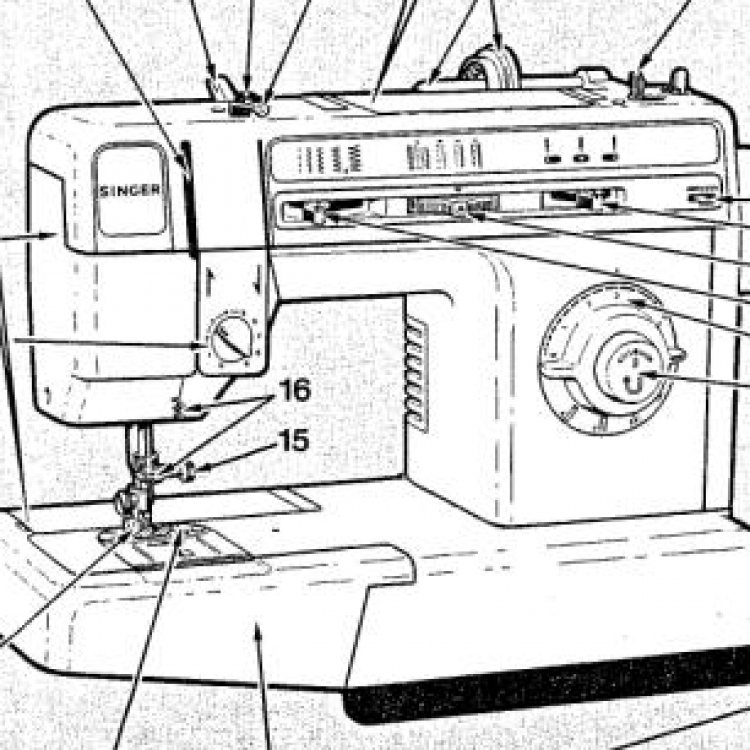 Macchina da Cucire Singer 5 6 8 en 10 steken